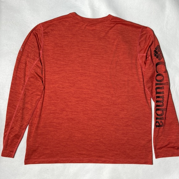 Columbia Montrail Omni-Wick Long Sleeve Performance Shirt. Orange/Red. Size XL - Picture 2 of 7